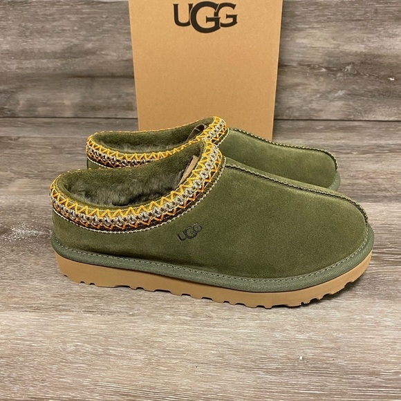 UGG | Tasman Slippers In Burnt Olive Green Size 6 NEW - Picture 3 of 13